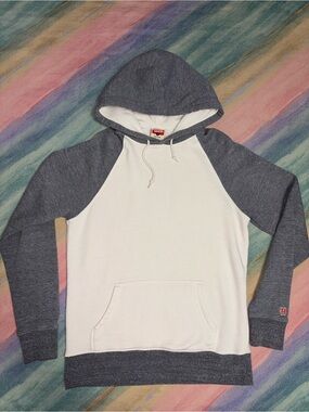 Homage Classics Hoodie Sweatshirt Gray & White size S
